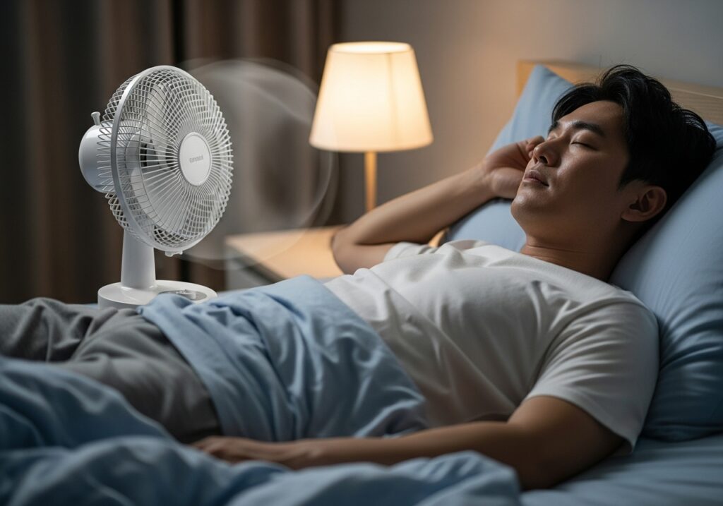 잘 때 선풍기 건강하게 사용하는 방법